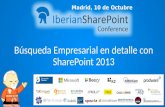 Búsqueda Empresarial en SharePoint 2013 - Iberian SharePoint Conference - José Quinto