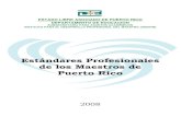 Estandares Profesionales de los Maestros de Puerto Rico 2008