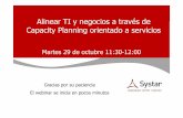 SYSTAR Webinar Service Capacity Planning (spanish)