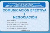 Comunicación  y negociación