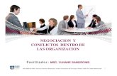 Negociación y conflictos dentro de las organizaciones