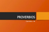 Proverbios 1 - Clase Bíblica CBI
