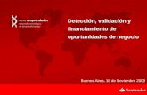 Detección, validacíón y financiamiento de oportunidades de negocio - Agustín Badano