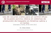 Uso de vacunas orales para un control eficaz de la peste porcina clásica en sistemas de producción de traspatio en América Latina y el Caribe