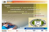 Situaciones de aprendizaje centradas en contenidos académicos de matemáticas. primaria. curso