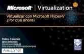 Virtualizar con microsoft hyper v - por qué ahora parte1