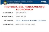 UTP-HISTORIA DEL PENSAMIENTO ECONÓMICO-II BIMESTRE(abril agosto 2012)