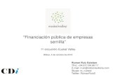 Financiacion publica de empresas tecnológicas semilla en Euskadi