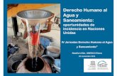 Derecho humano al agua y saneamiento: oportunidades de incidencia en Naciones Unidas