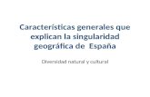Singularidad geográfica de España