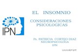 Insomnio: Consideraciones Psicologicas