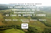 La importancia de las redes sociales en la conservación de la biodiversidad: el caso de GUCFFA y COENDU