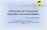 4 xornada de innovación educativa.11/12/2009. Páginas web.