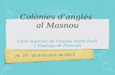 Comentaris alumnes colònies d'anglès al Masnou