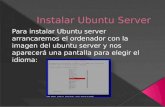 Instalar ubuntu server