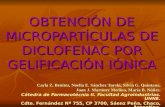 Obtención de micropartículas de Diclofenac por Gelificación Iónica