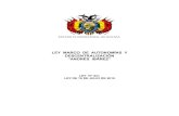 Ley Marco de Autonomías y Descentralización "Andrés Ibáñez"