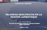 Peligros geológicos en la región Lambayeque