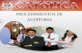 procedimientos de auditoria  peru catolica