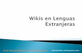 Wikis en Lenguas Extranjeras