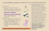 La verdadera pascua; Jesus vs el conejo de pascuas