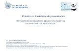 Semana 4 Portafolio Presentación MOVILIZACIÓN DE PRÁCTICAS EDUCATIVAS ABIERTAS  EN AMBIENTES DE APRENDIZAJE