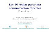 Las 10 reglas para una comunicación efectiva