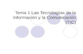 Tema 1 las tecnologías de la información y la comunicación