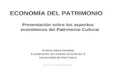 Presentation on cutural economics. Victoria Ateca