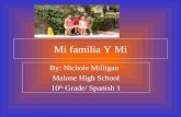 Nichole Milligan Spanish family presentation