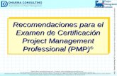 Recomendaciones para el Examen de Certificación PMP®