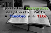 Epistolas Pastorales - Resumen