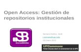 Open access: Gestión de repositorios institucionales