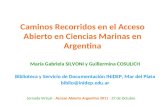 Caminos recorridos en el Acceso Abierto en Ciencias marinas en Argentina
