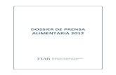 Dossier de prensa FIAB para Alimentaria 2012