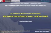 El cambio climático y los desastres: peligros geológicos en el sur del Perú