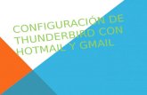 Configuración de thunderbird con hotmail y gmail