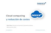 Cloud computing y reducción de costes