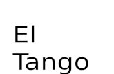 Presentación del tango