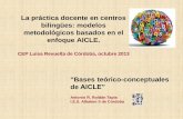 La práctica docente en centros bilingües Modelos metodológicos basados en el enfoque AICLE