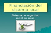 Financiación del Sistema de Seguridad Social en Salud