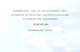 Memoria CEICA 2010
