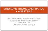 Sindrome broncoaspirativo y anestesia