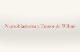 Neuroblastoma y tumor de wilms.