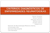 Criterios diagnósticos de enfermedades reumatoideas