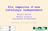 Els Impostos d’una Catalunya Independent