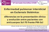 Enfermedad pulmonar intersticial en Esclerosis Sistémica: diferencias en la presentación clínica y evolución entre pacientes con anticuerpos Scl-70 frente PM-Scl