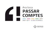 Presentació Ara Toca Passar Comptes 2007·2011