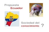 Ecuador sociedad del conocimiento