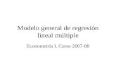 Modelo general de regresión lineal multivariante